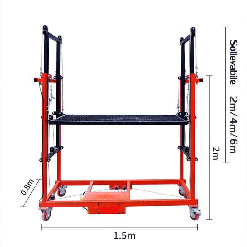 Plate-forme élévatrice électrique pliante (🔥 charge jusqu'à 500 kg !)