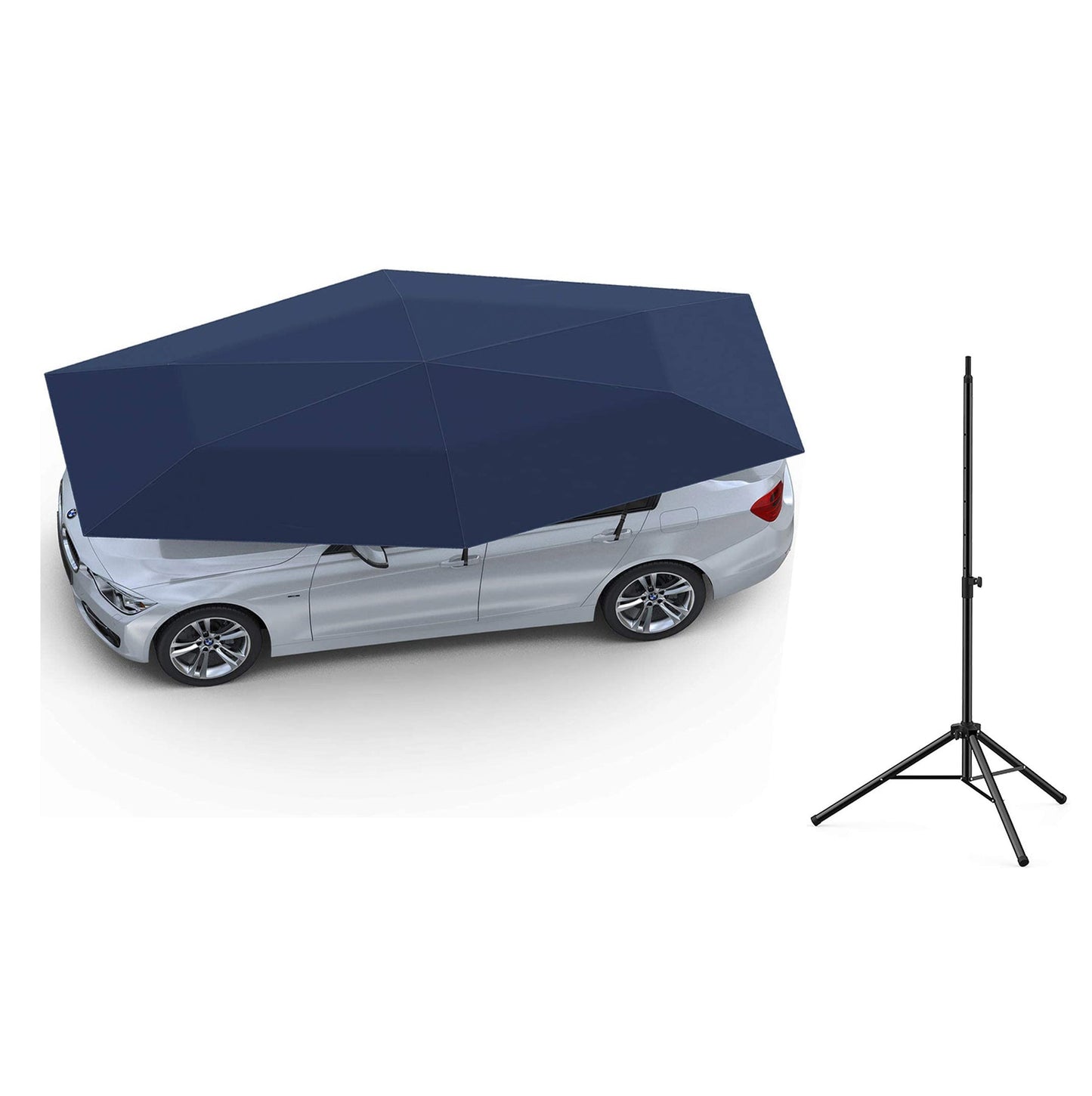 Auvent Carport d'été Anti-UV Parapluie à commande sans fil