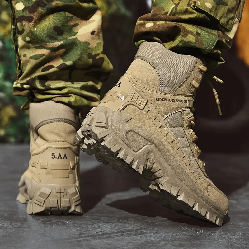 Bottes de combat imperméables pour hommes