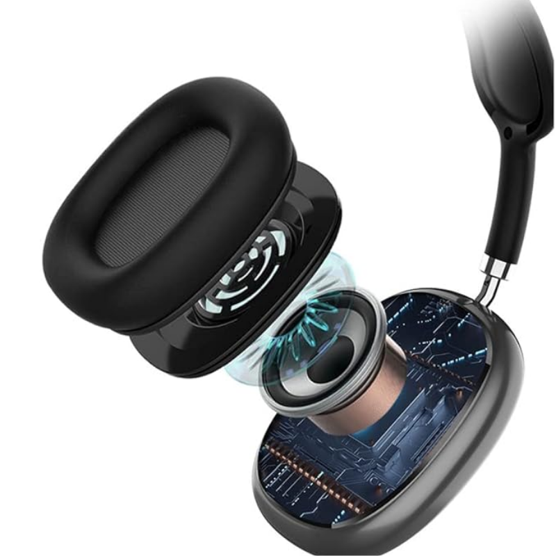 Casque supra-auriculaire sans fil Bluetooth à suppression active du bruit