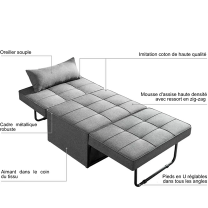 Canapé-lit pliant multifonctionnel 4 en 1