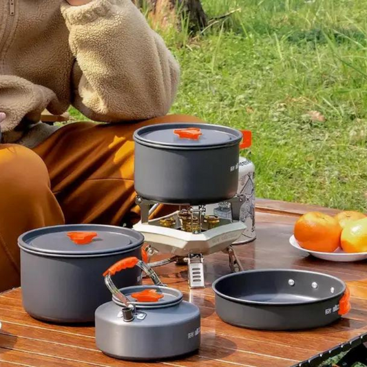 Ensemble de Vaisselle de Camping Portable Multifonctionnel